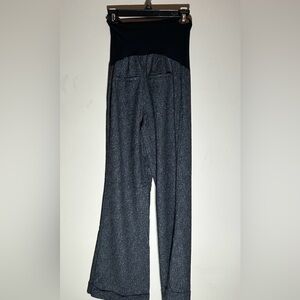 Motherhood Tweed black/gray Wide Leg Pants.  Size S.  Cuffed bottoms.  Dressy